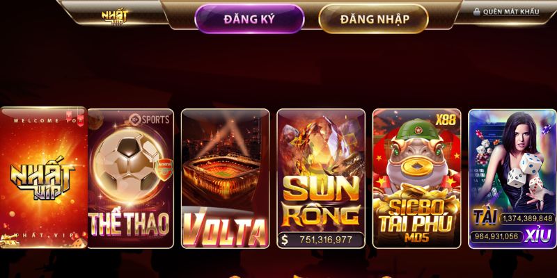 Kho game đỉnh cao với đa dạng trò chơi tạI NHATVIP